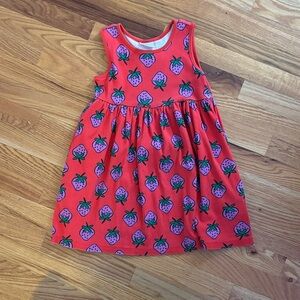 Hanna Anderdon Strawberry Print Pink Sleeveless Dress